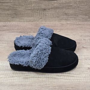 Vionic Marley Women's Size 7 Black Suede Mule Slippers (TVW5050)